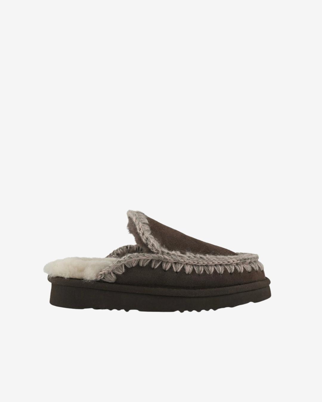 Mou Eskimo Slipper Brown Pepper