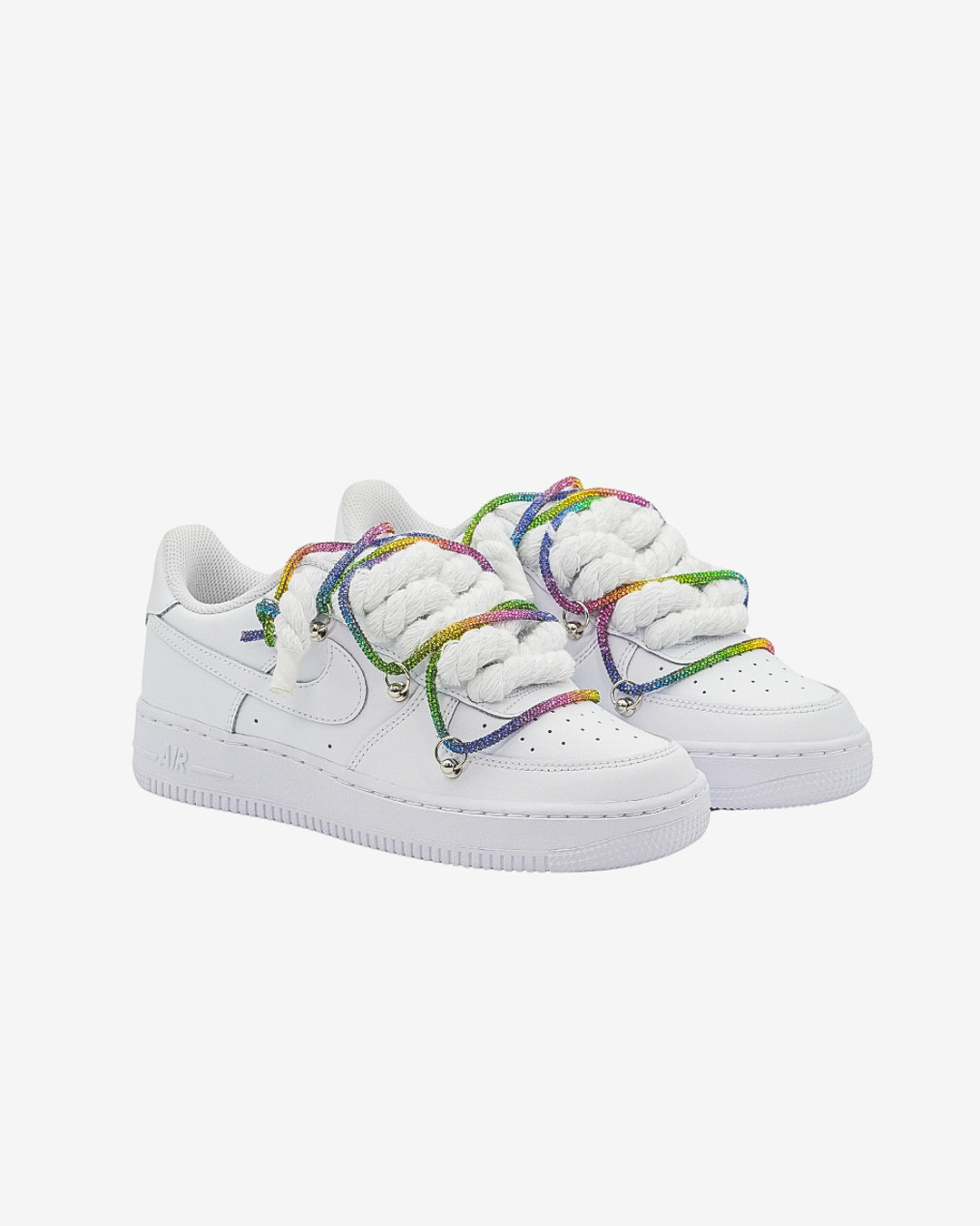 Air Force Laces Swarovski Rainbow