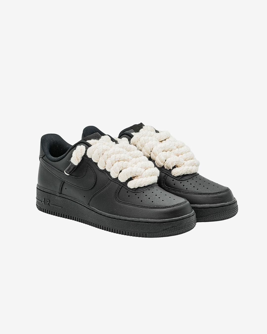 Air Force Black Rope Laces Beige