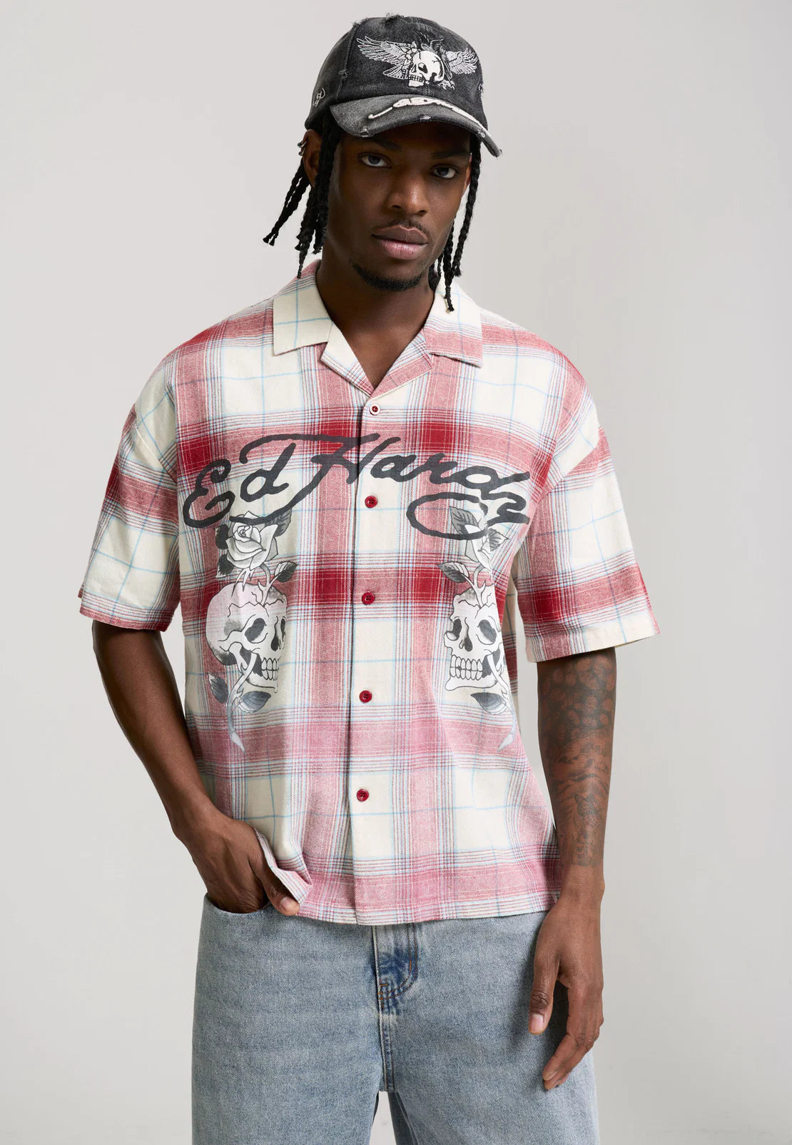 EdHardy Gothic Red Shirt