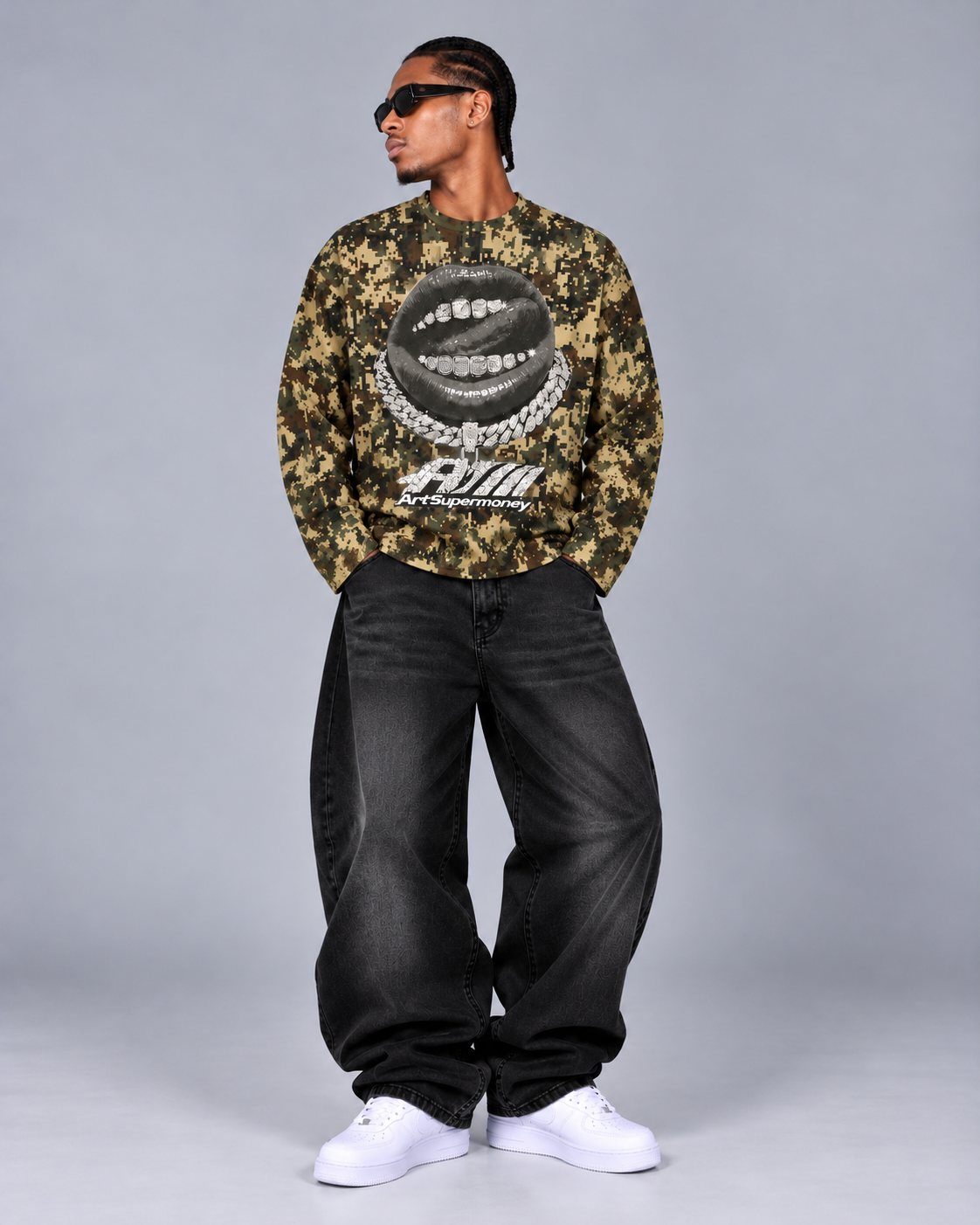 ArtSuperMoney Longsleeve Camo Pixel