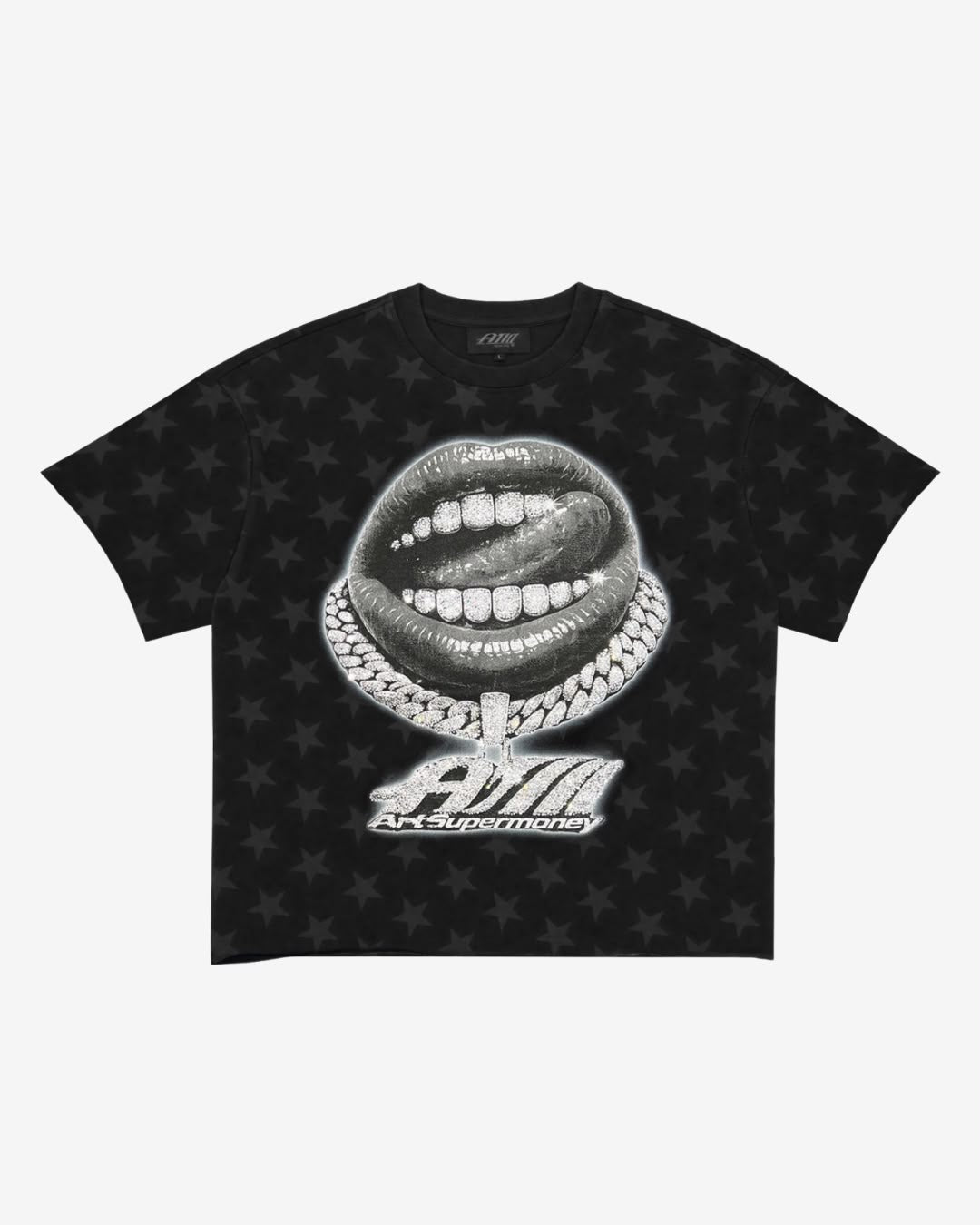 ArtSuperMoney T-Shirt Grillz Black Lips
