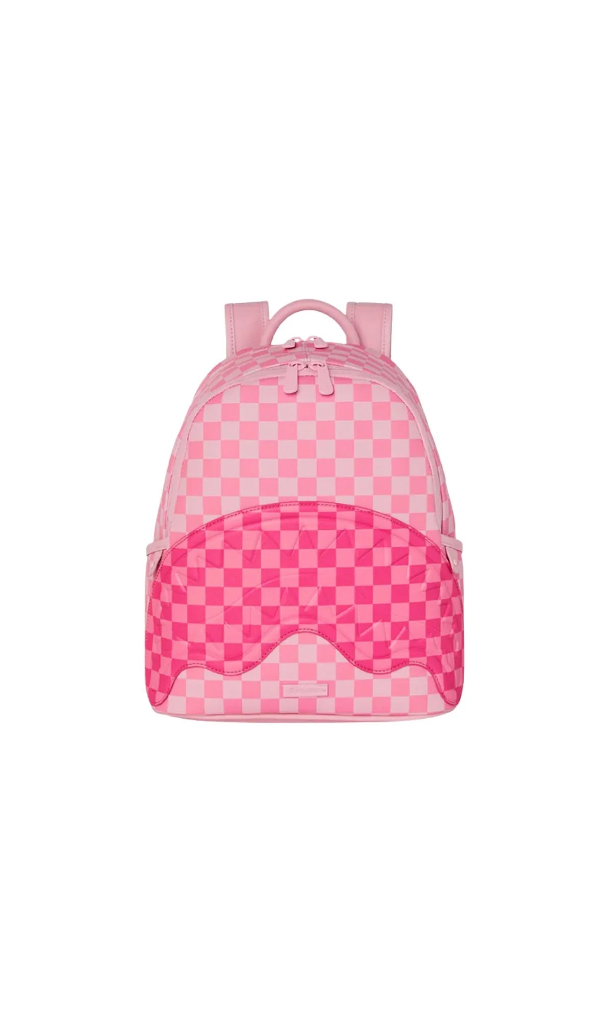 Sprayground Pink Shark In Paris Patch Mini Backpack