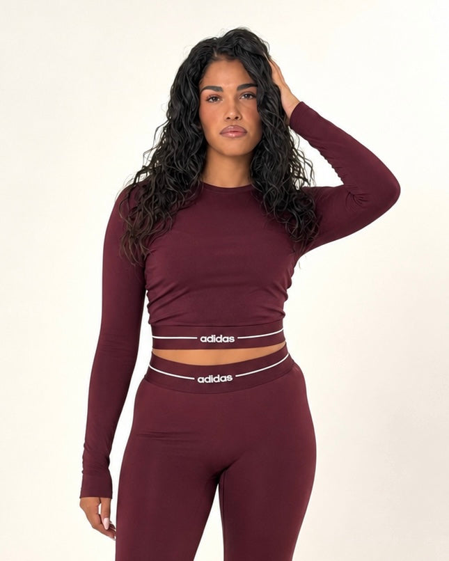 Cordset Adidas Longsleeve Leggings Bordeaux