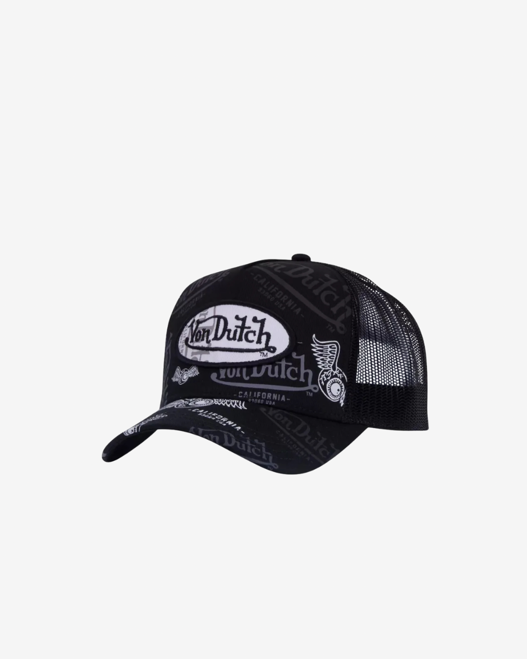Von Dutch Trucker Cap Graffiti Black