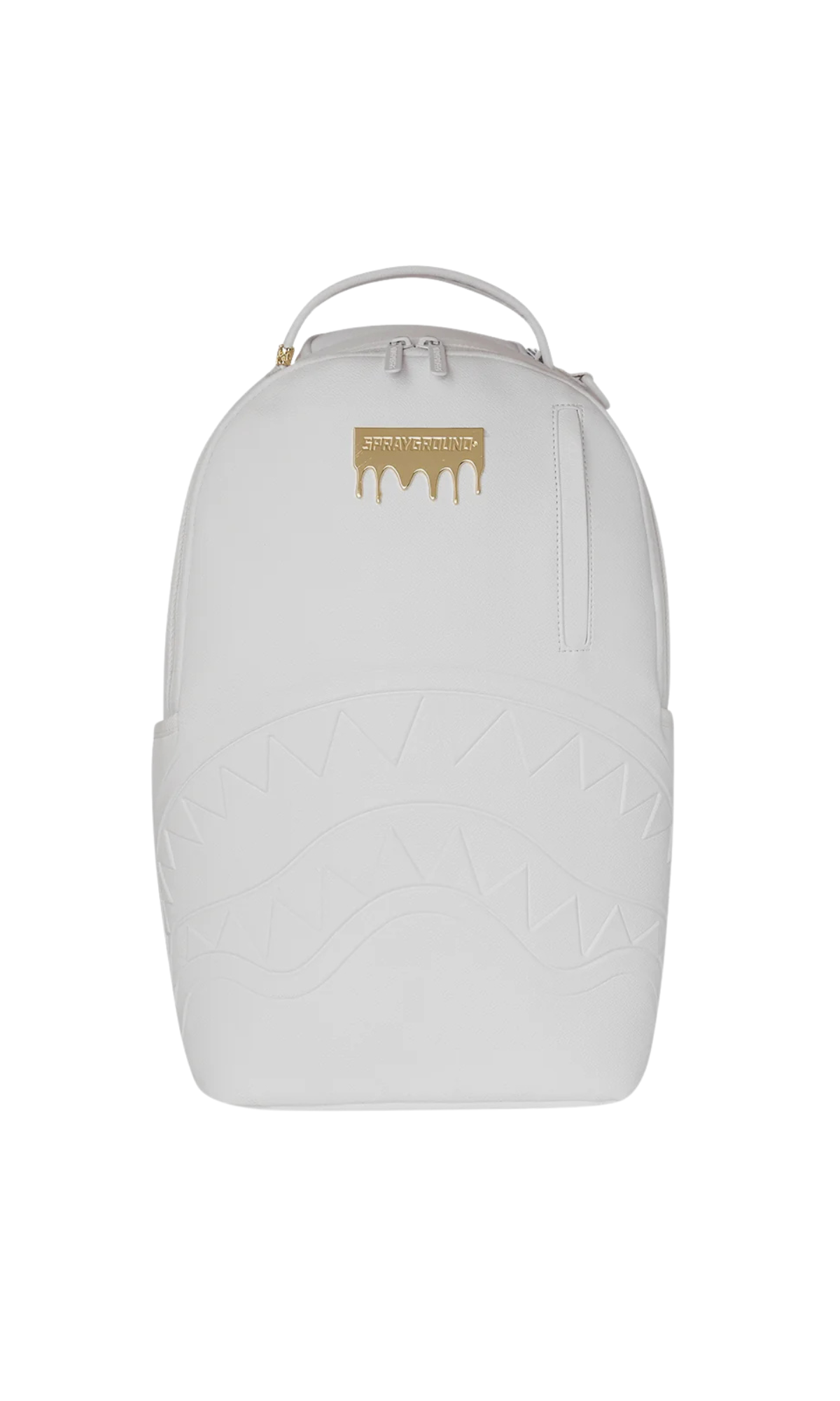 SPRAYGROUND GOLD BRICK LUXE WHITE DLXSV BACKPACK