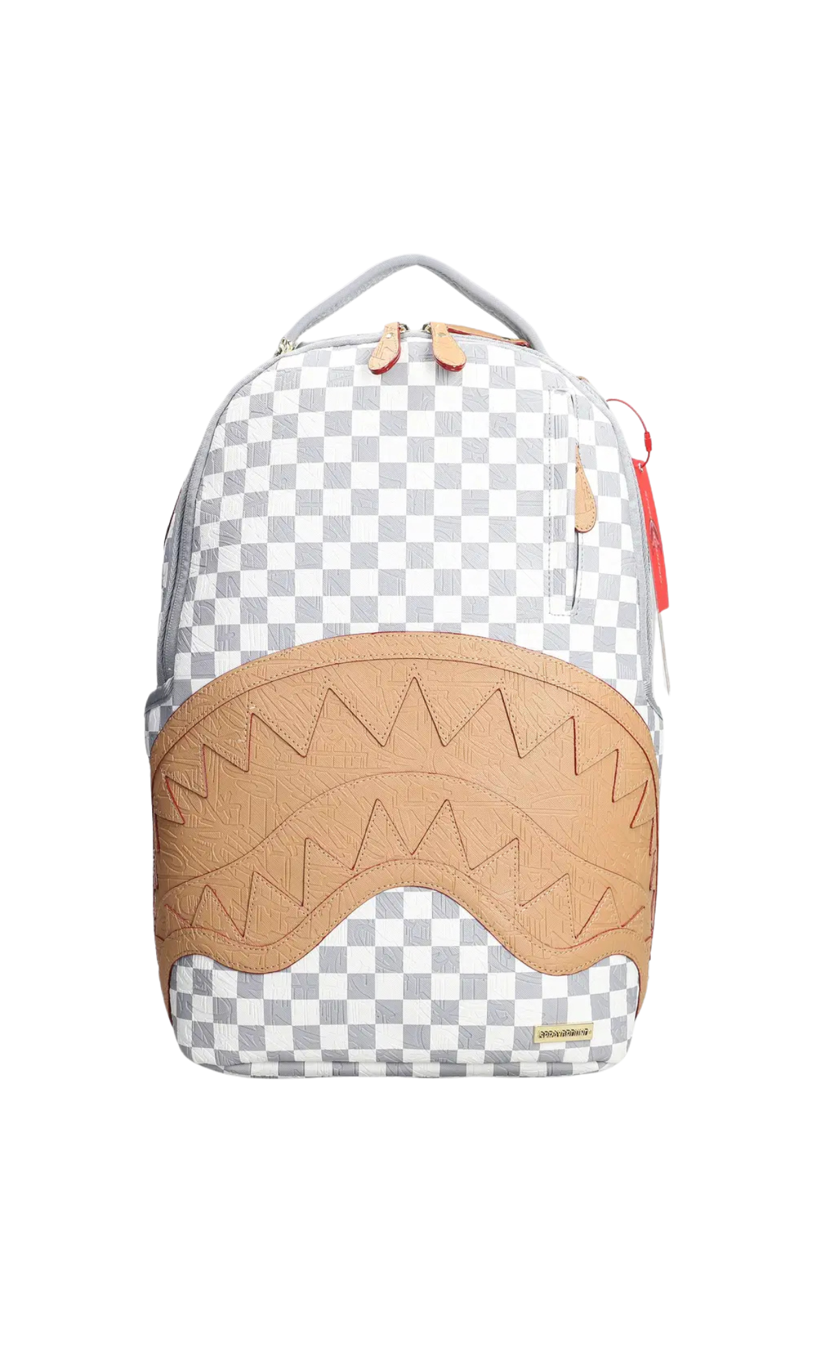 SPRAYGROUND EMBOSSED CREAM CHECK