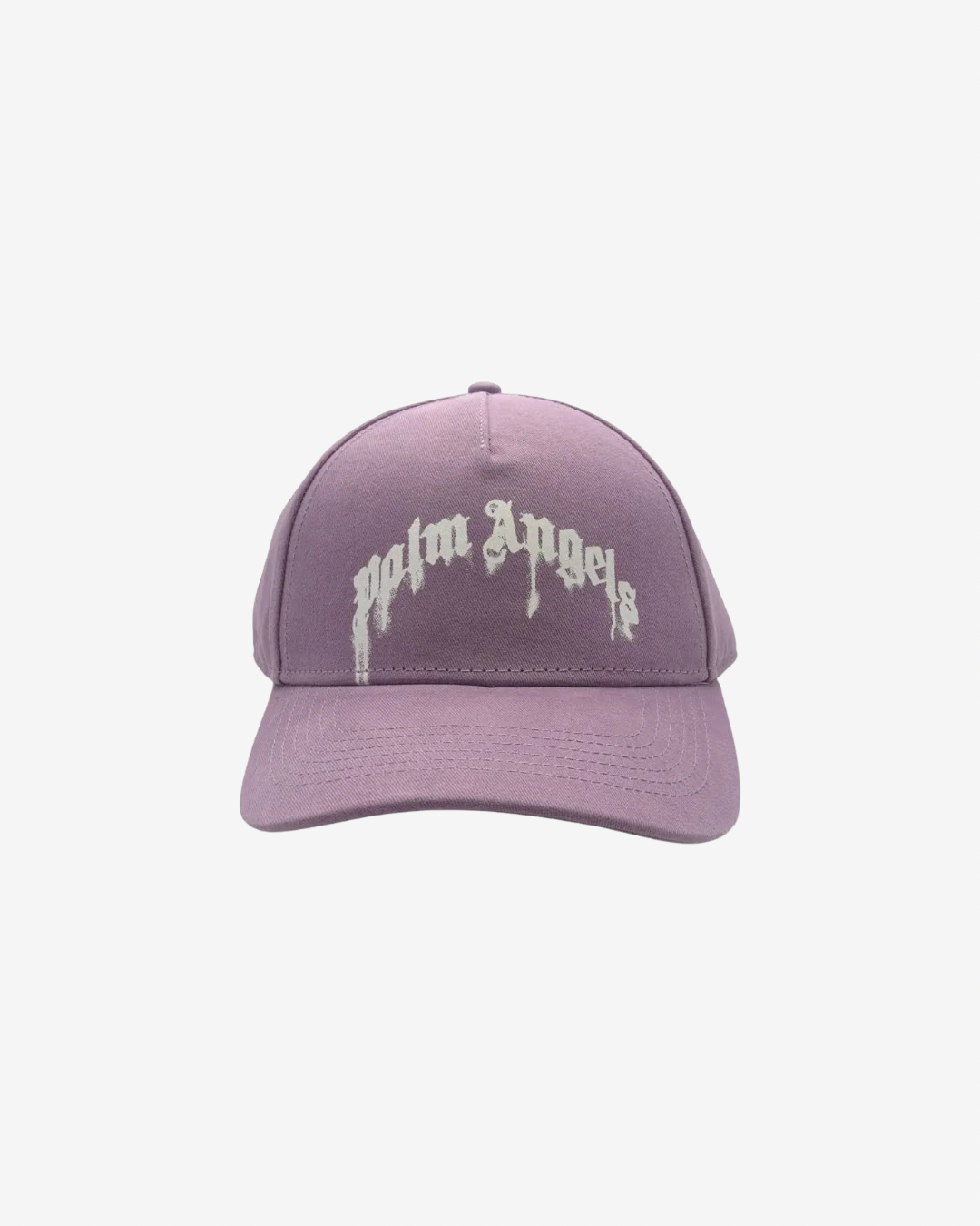 Palm Angels Purple Dripping Logo Hat