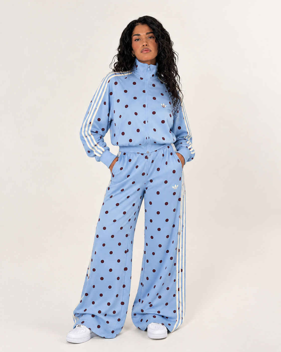 Tuta Adidas Satin Pois Clear Sky