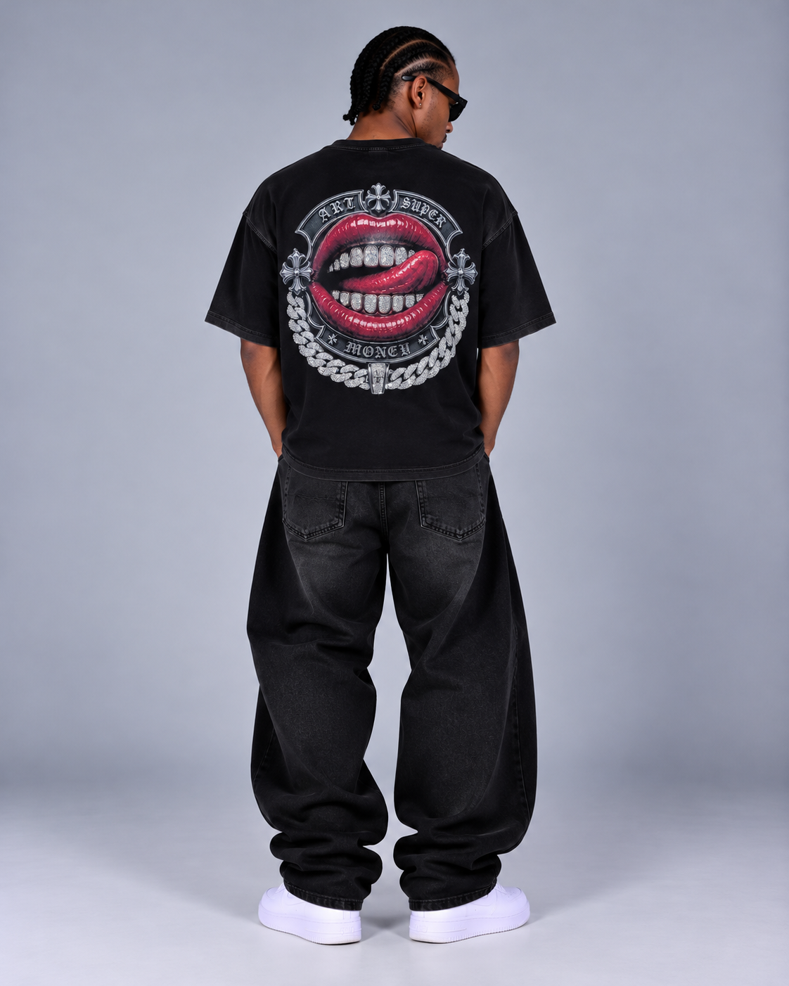 ArtSuperMoney T-Bar Tee black