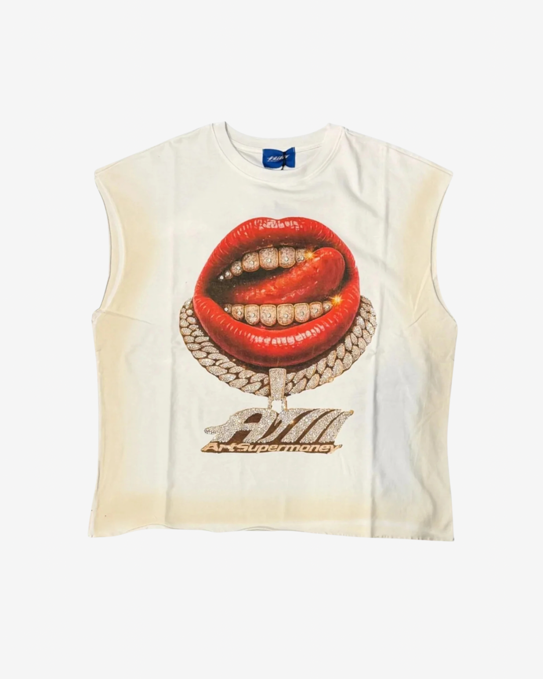ArtSupermoney Tee Smanicata Grillz Off White