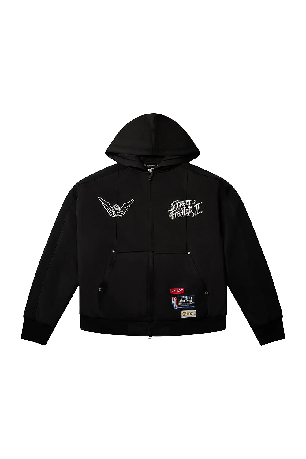 Criminal Damage Bison Padded Jacket black