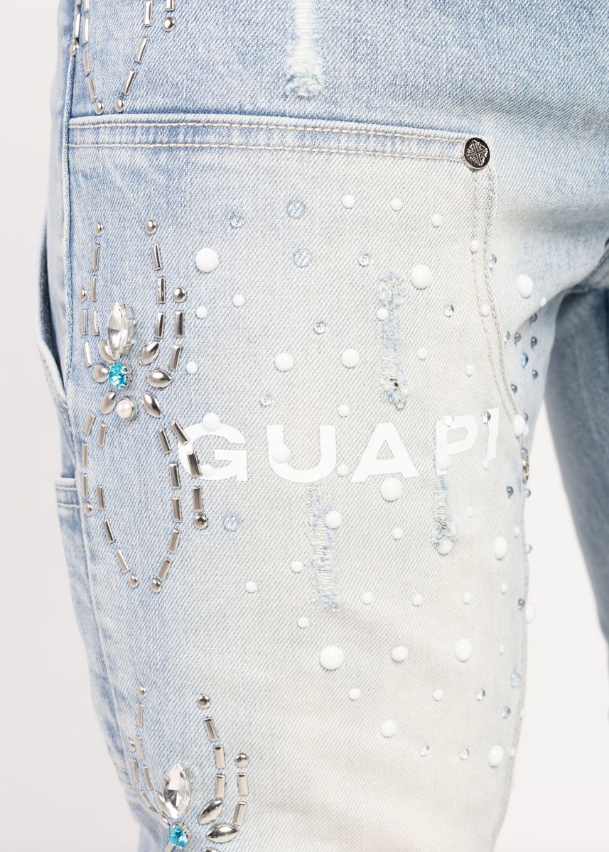Guapi Aqua Blue Spider Denim