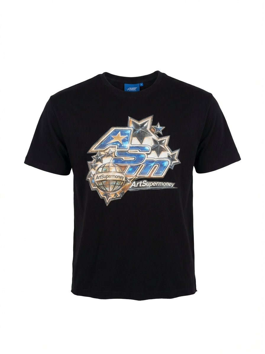 ArtSupermoney T-shirt Galaxy Money Black