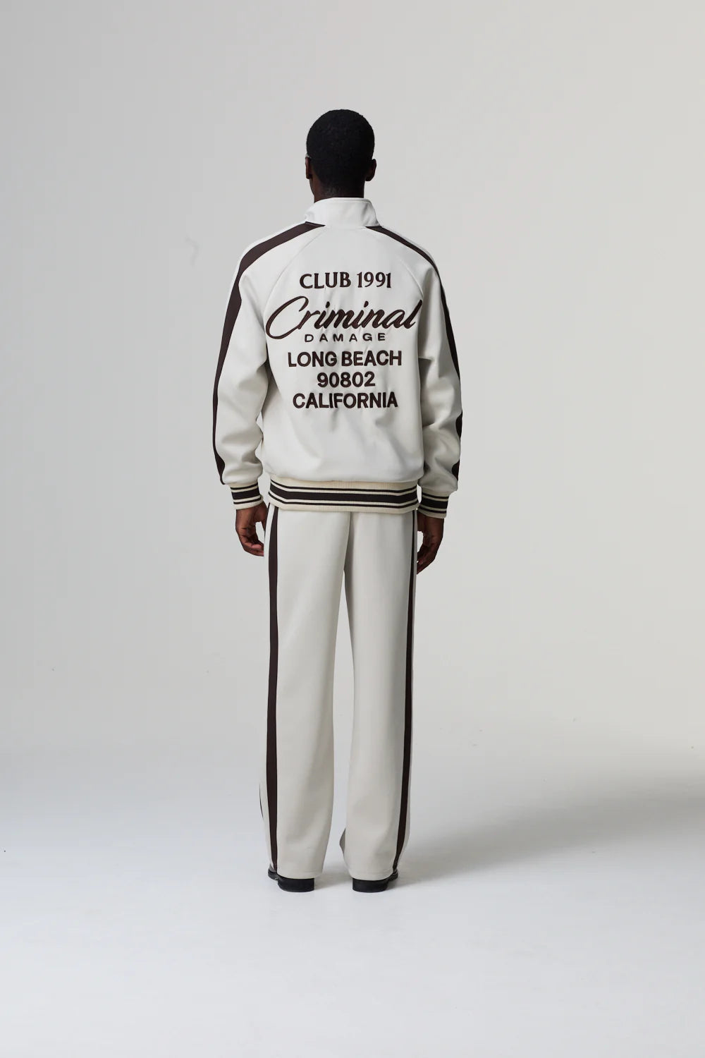 Criminal Damage Tracksuit Stone Beige