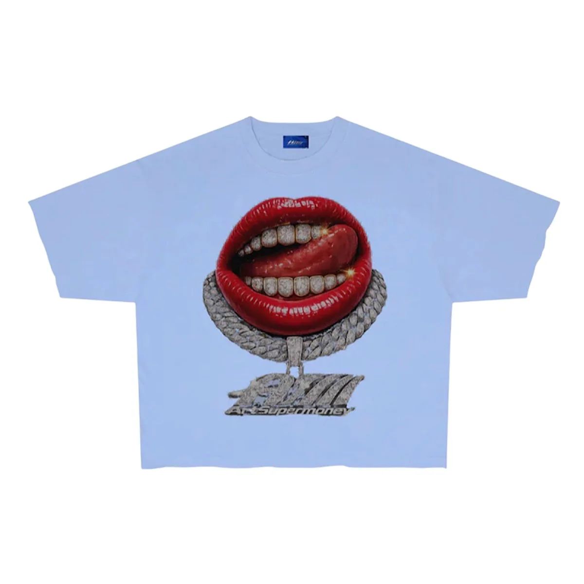 ArtSupermoney T-shirt Grillz Sky Blue