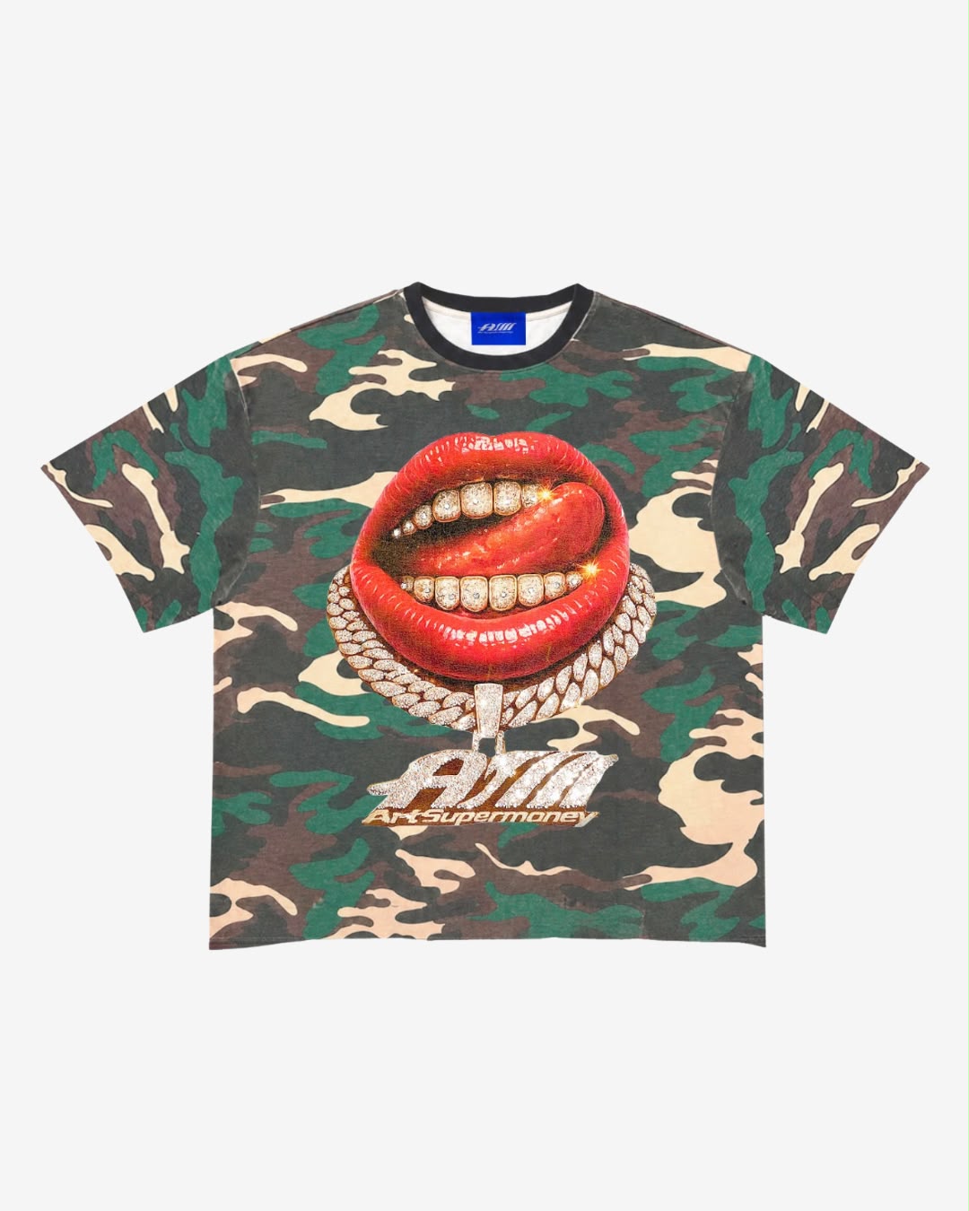 ArtSuperMoney T-Shirt Grillz Camouflage