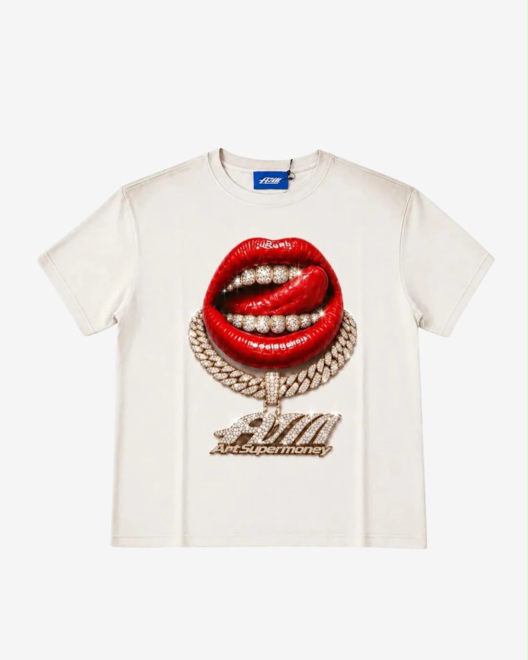ArtSupermoney T-shirt Grillz White