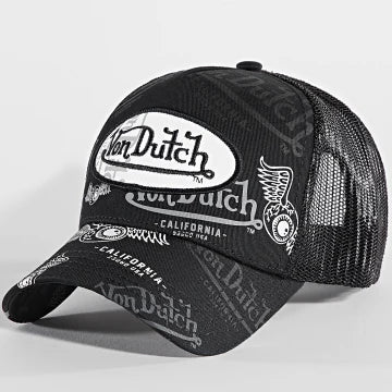Von Dutch Trucker Cap Graffiti Black