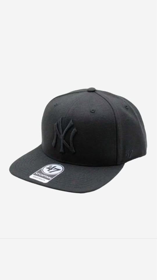 '47 New York Yankees Total Black Snapback
