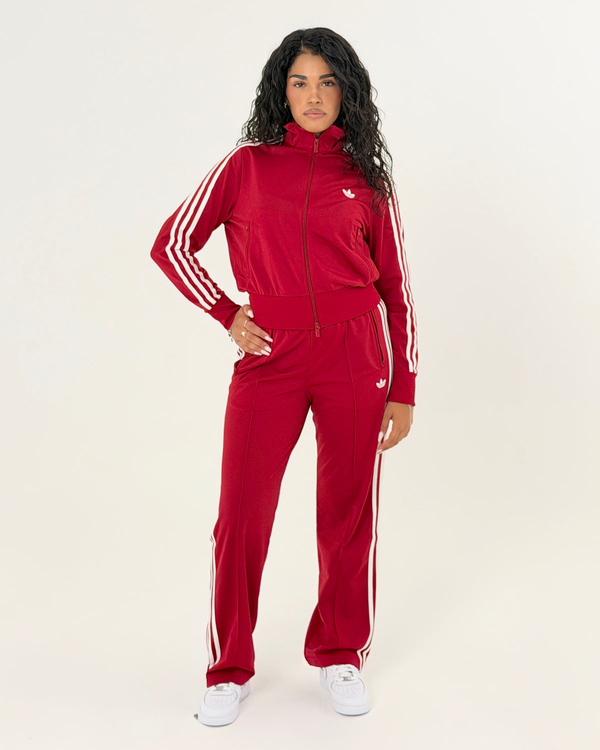 Tuta Adidas Firebird Classic Cropped Red