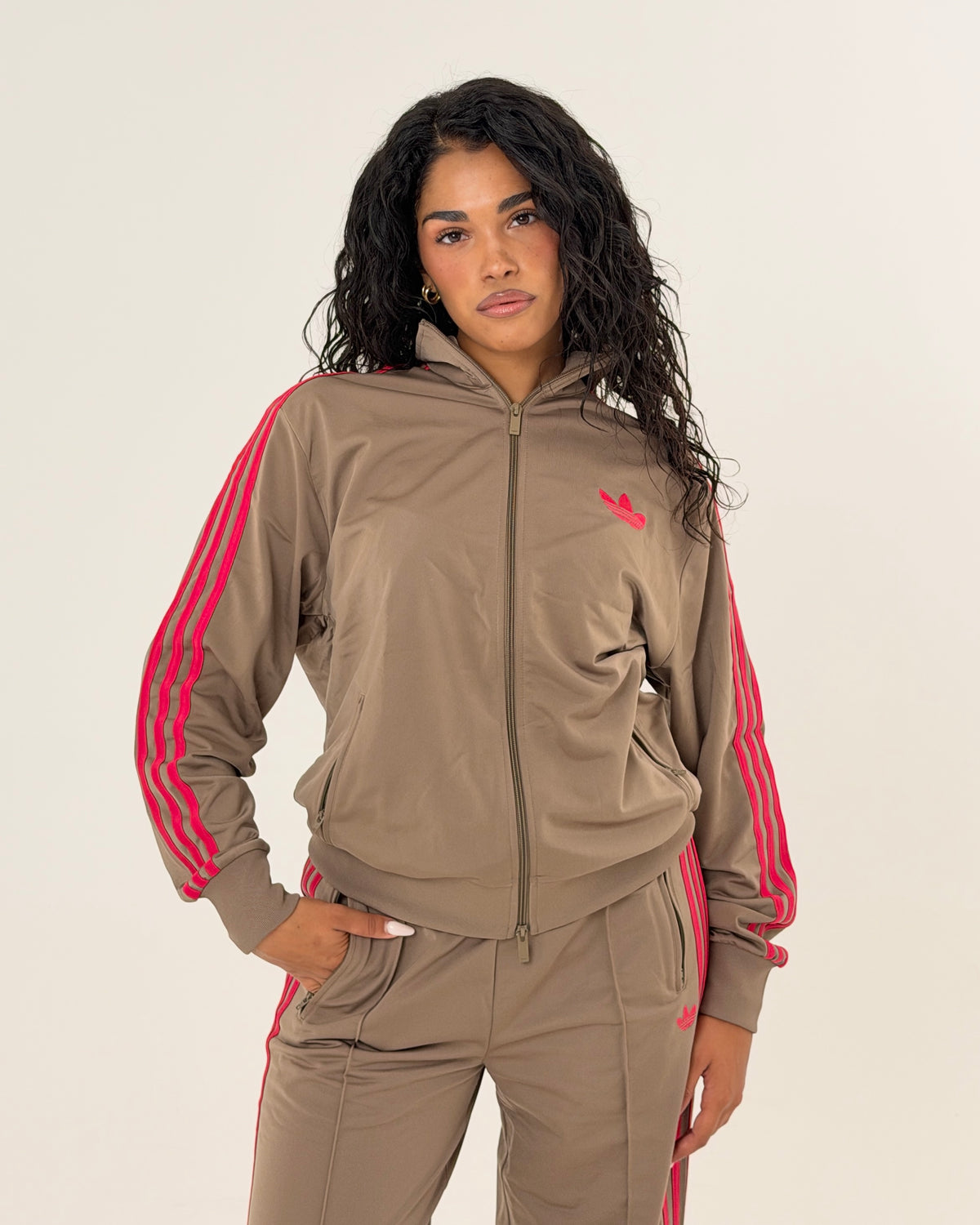 Adidas Firebird Khaki Pink