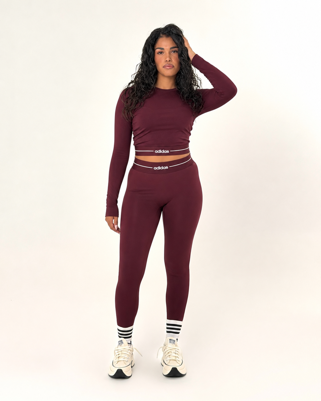 Cordset Adidas Longsleeve Leggings Bordeaux