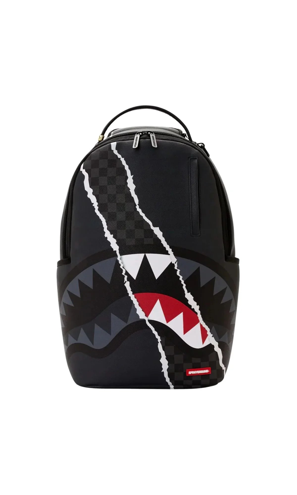 CENTER RIP REVEALING GRAY CHECK BACKPACK