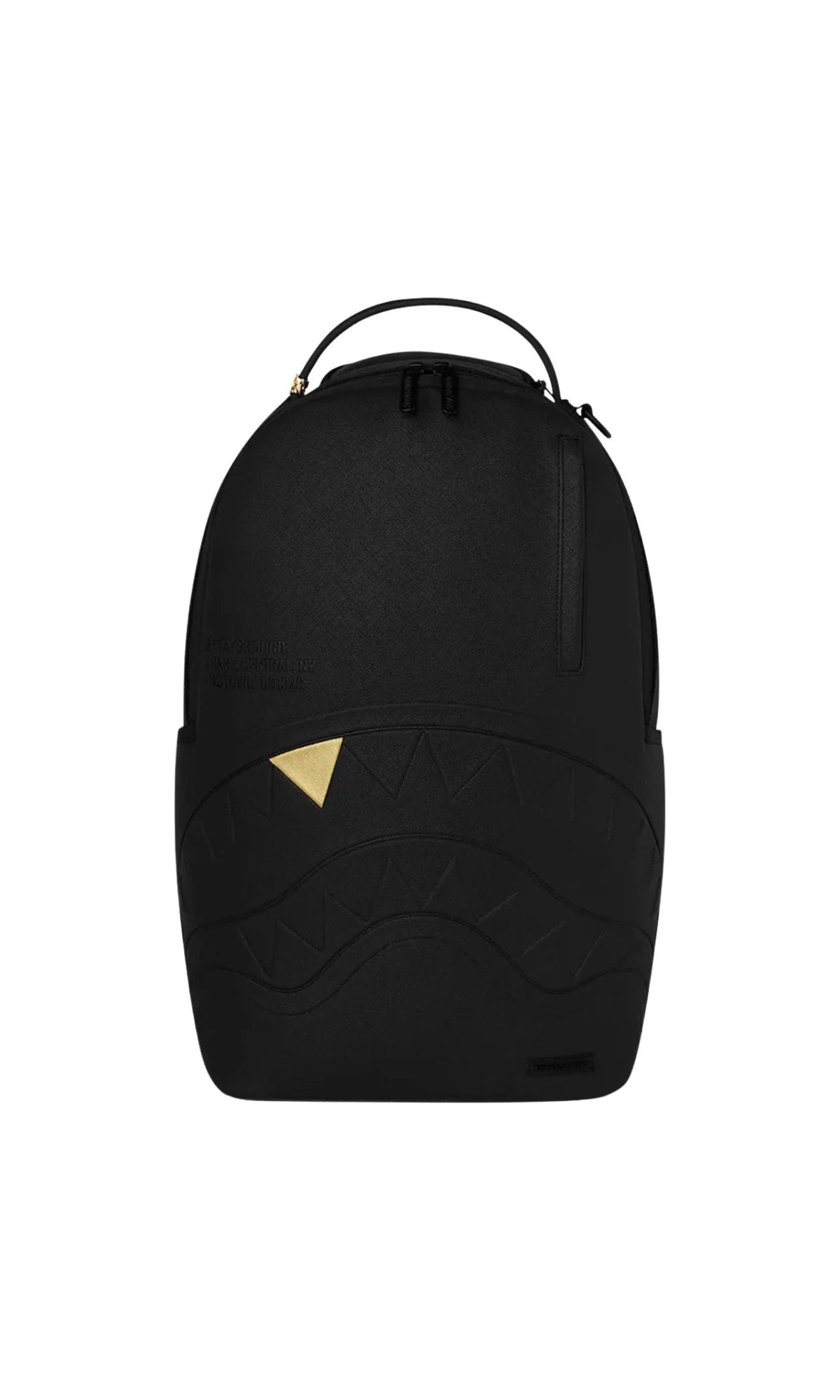 BLACKED OUT EMBOSSED GOLD TOOTH BACKPACK