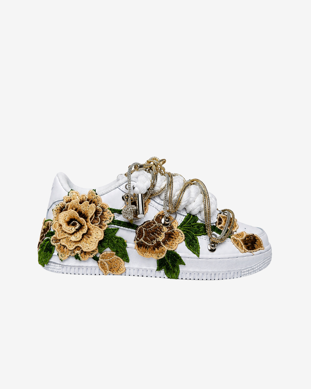 Air Force Rope Laces Gold Roses