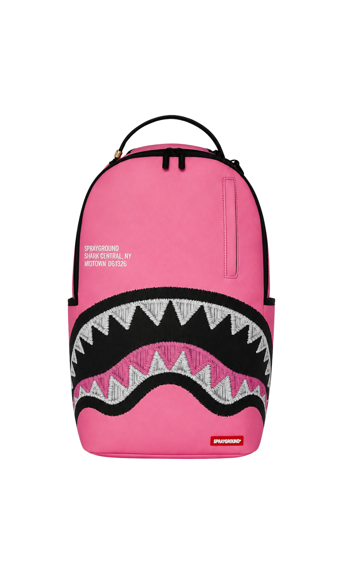 SHARK CENTRAL PINK EMBROIDERED SHARK