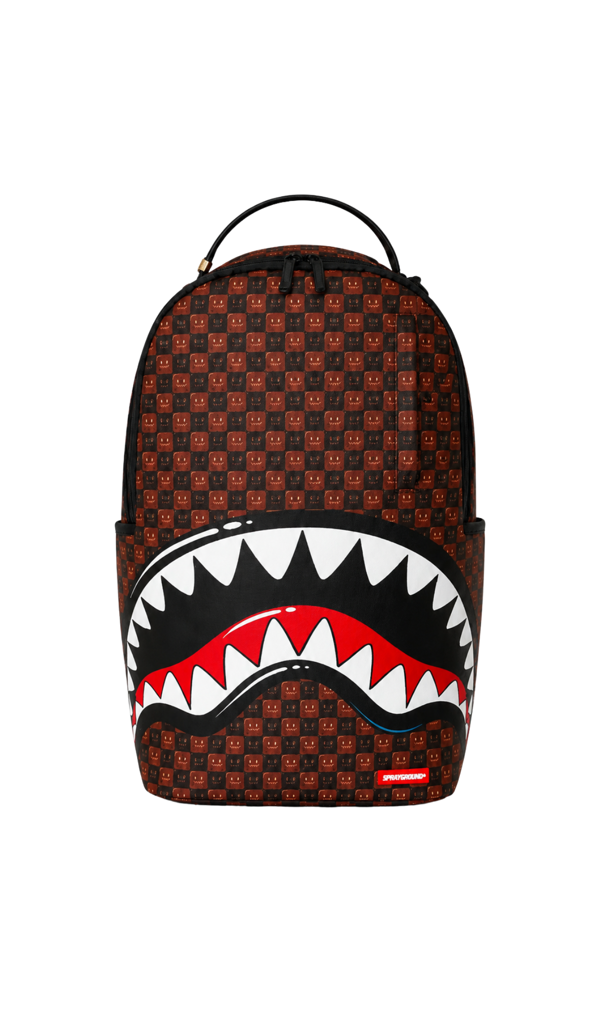 SHARKS IN PARIS WTF BUBBLY BROWN BACKPACK
