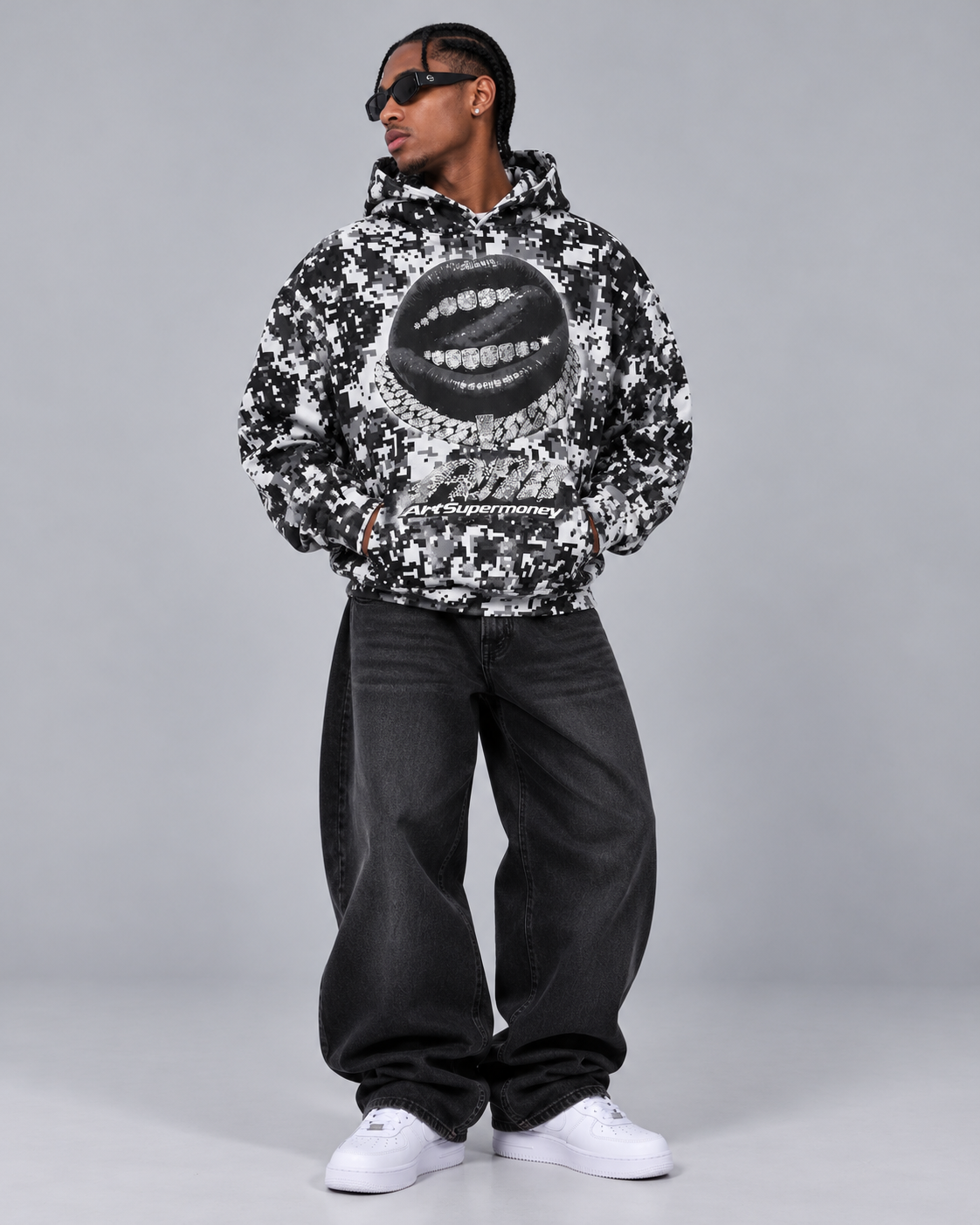 ArtSuperMoney Hoodie Pixel