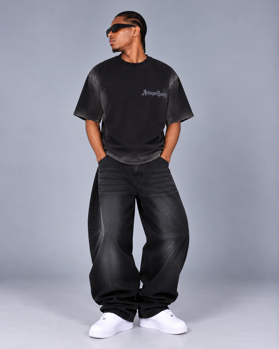 ArtSuperMoney T-Bar Tee black