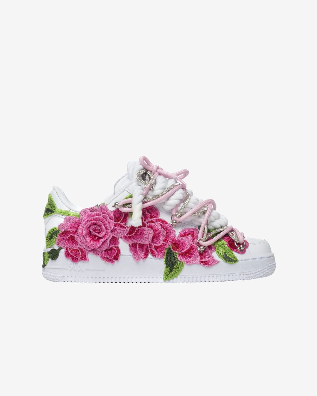 Air Force Rope Laces Pink Roses