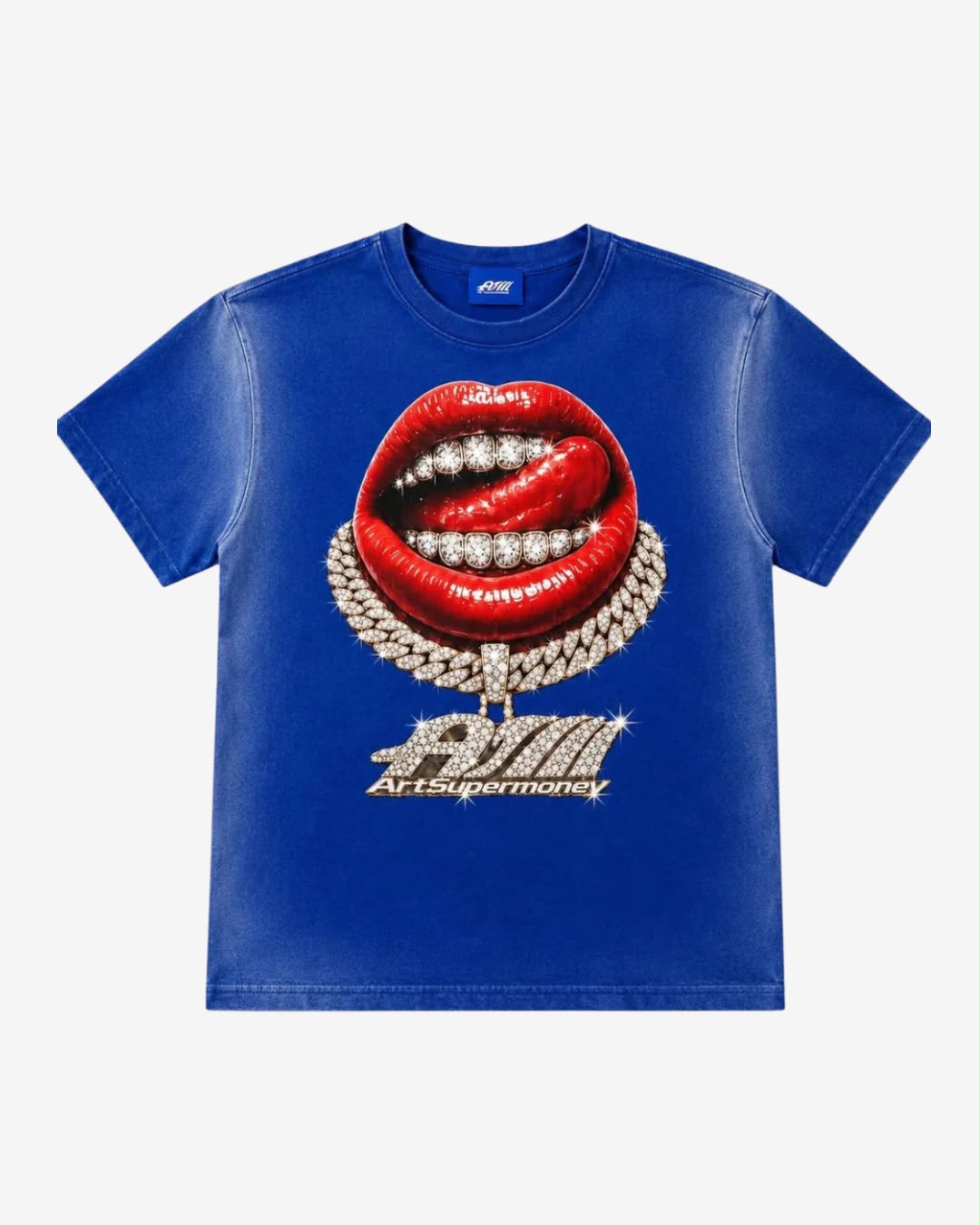ArtSupermoney T-shirt Grillz Blu