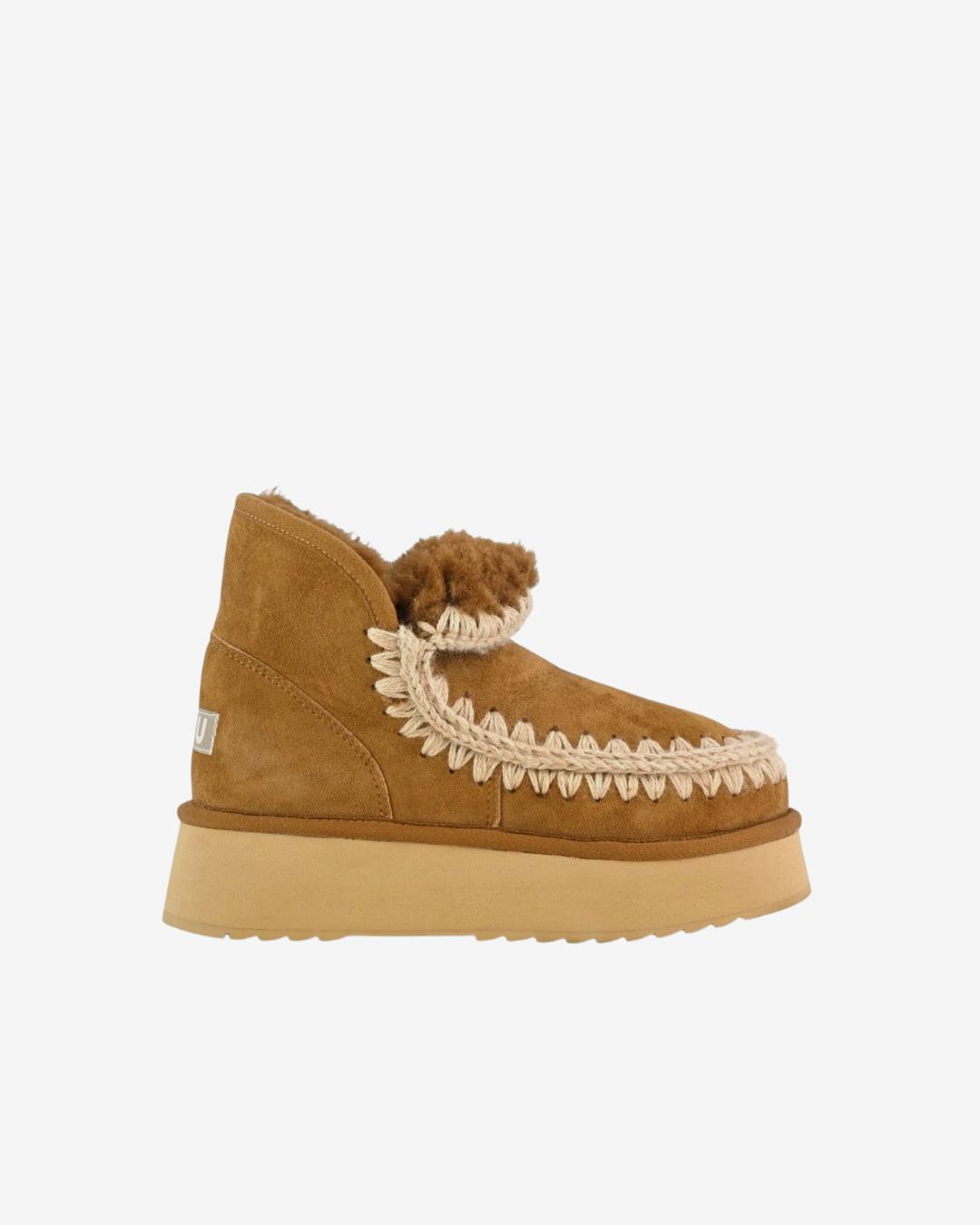 Mou Mini Eskimo Platform Boot Cognac