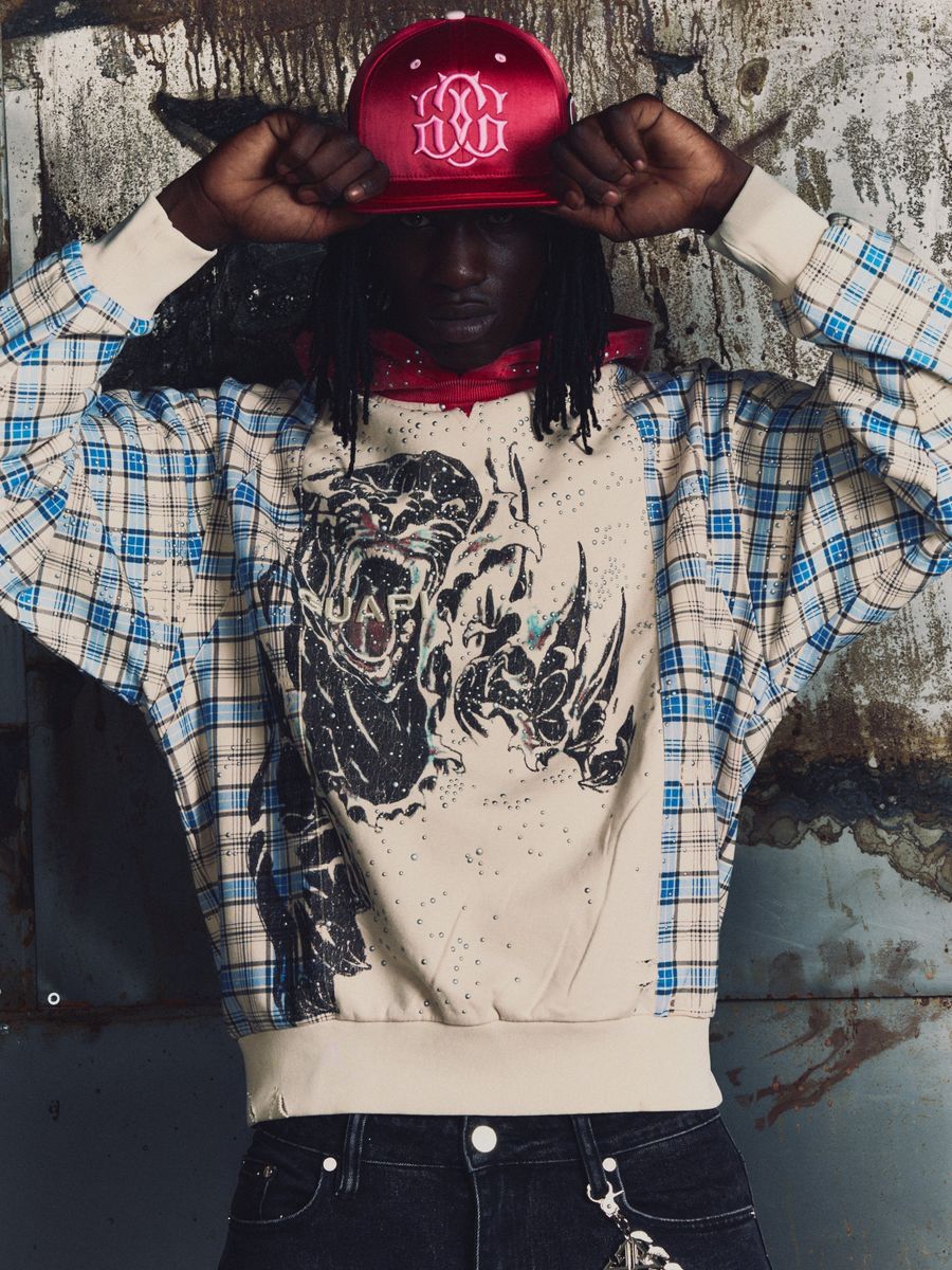 Guapi Panther Plaid Hoodie