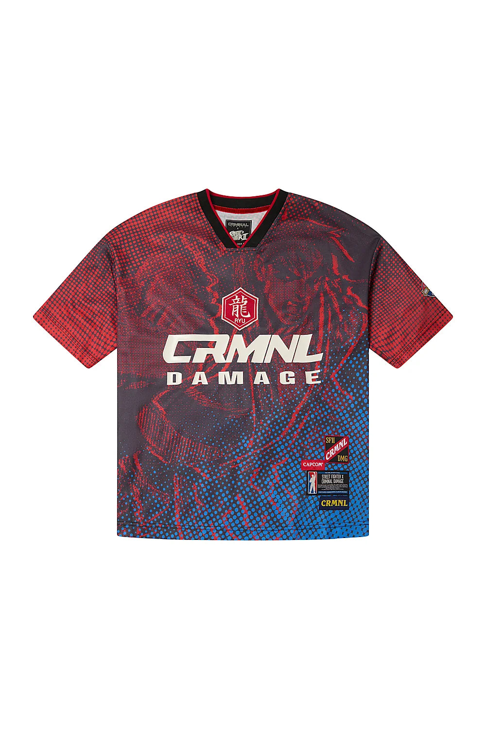 Criminal Damage Ryu Sports Jersey  blu&red