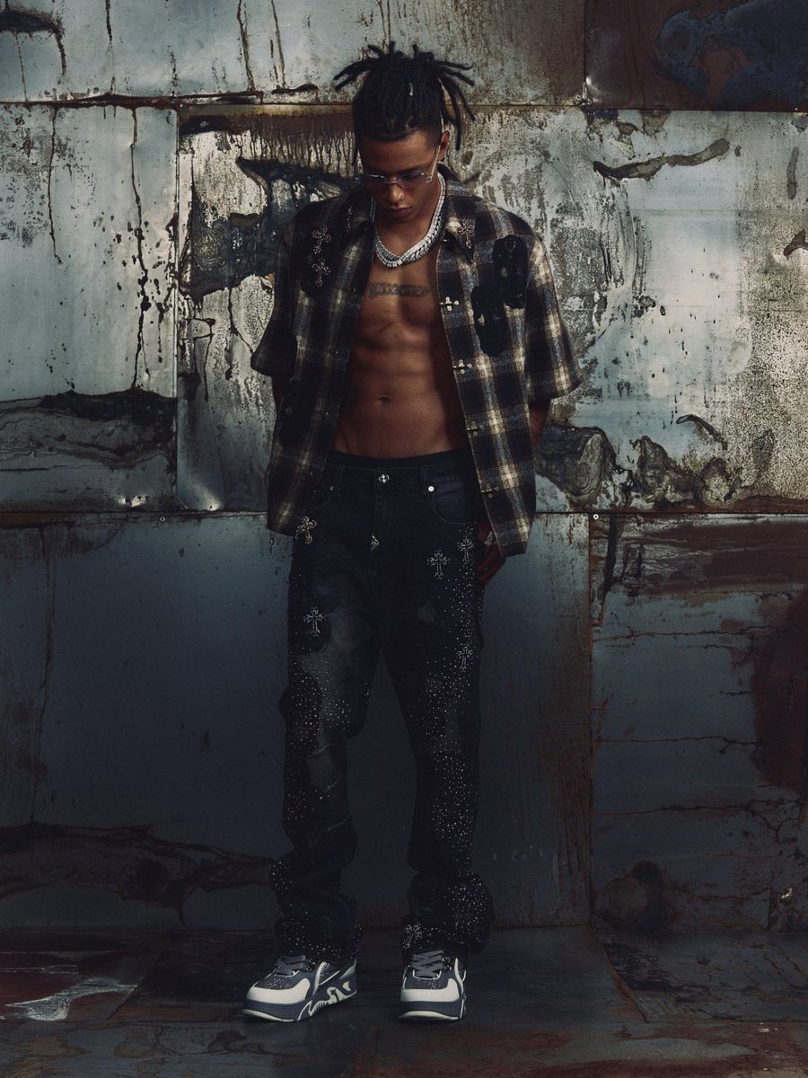 Guapi Obsidian Black Sacred Skull Denim