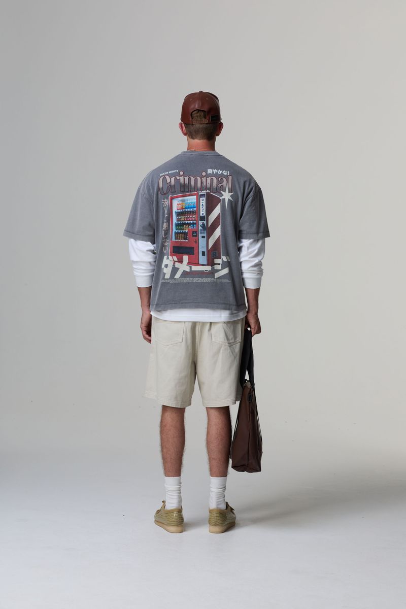 Criminal Damage T-Shirt Vending Machine Grey