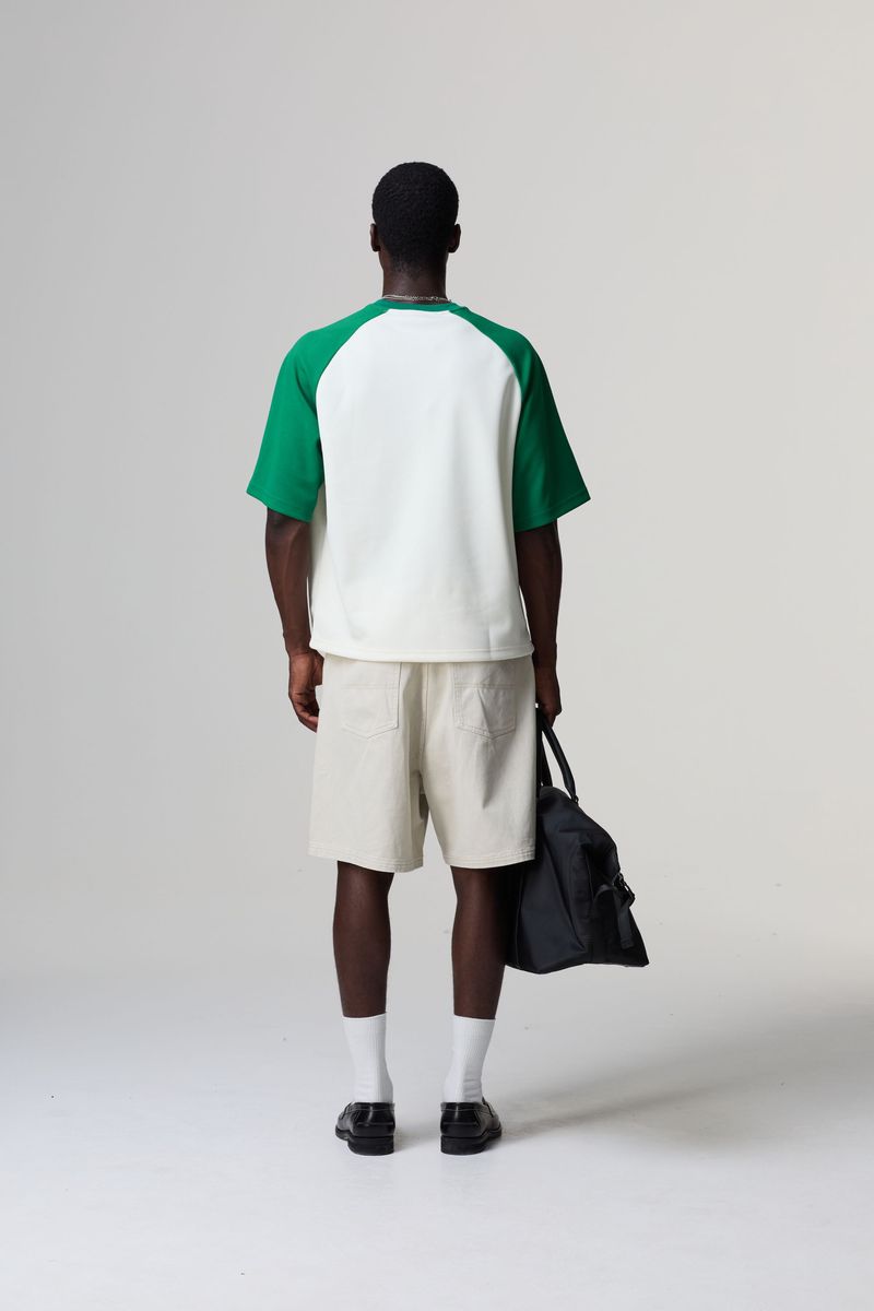 Criminal Damage T-Shirt Big Logo Green