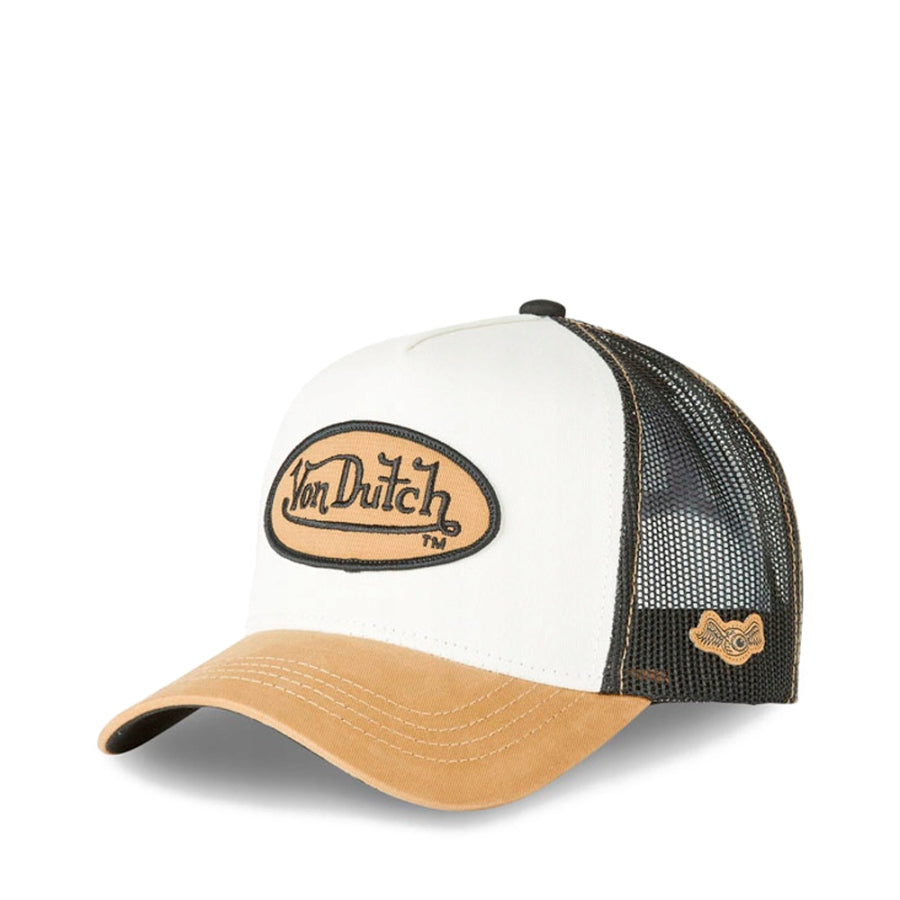 Von Dutch Trucker Cap Beige White